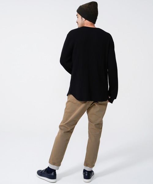 KRIFF MAYER(クリフメイヤー)の「サーマル指貫きロンTEE(Tシャツ/カットソー・メンズ・ブラック/ネイビー/ブラウン/グレー/オフホワイト/カラフル・SMALL/MEDIUM/LARGE/X-LARGE)」の18枚目の写真