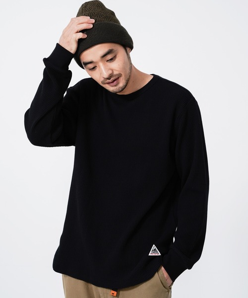 KRIFF MAYER(クリフメイヤー)の「サーマル指貫きロンTEE(Tシャツ/カットソー・メンズ・ブラック/ネイビー/ブラウン/グレー/オフホワイト/カラフル・SMALL/MEDIUM/LARGE/X-LARGE)」の15枚目の写真