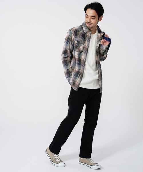 KRIFF MAYER(クリフメイヤー)の「サーマル指貫きロンTEE(Tシャツ/カットソー・メンズ・ブラック/ネイビー/ブラウン/グレー/オフホワイト/カラフル・SMALL/MEDIUM/LARGE/X-LARGE)」の19枚目の写真