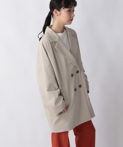 LOWRYS FARM(ローリーズファーム)の「ダブルルーズジャケット 953211(テーラードジャケット・レディース・アイボリー/ブルー/ブラウン・FREE)」の8枚目の写真