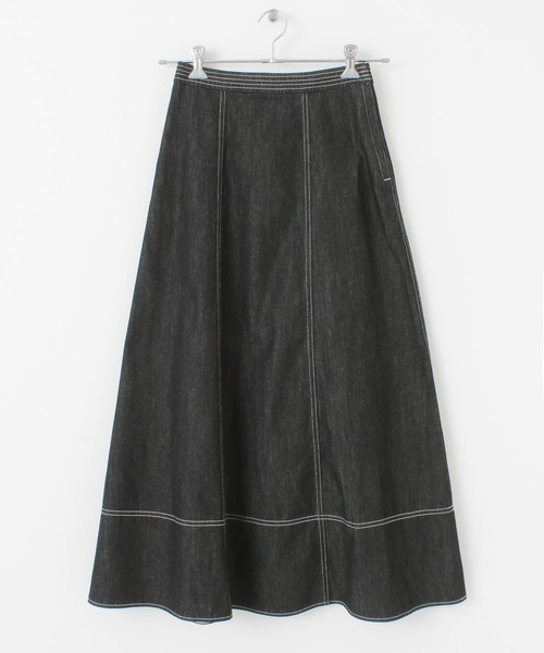 URBAN RESEARCH Sonny Label（アーバンリサーチサニーレーベル）の「デニムフレアスカート（スカート・レディース・インディゴブルー/ブラック・36/38）」の15枚目の写真