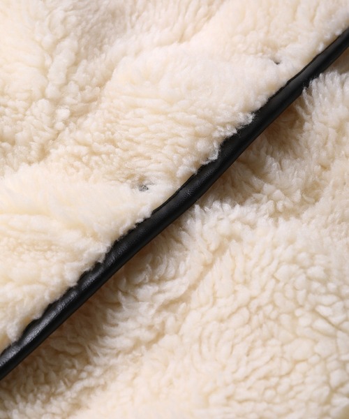 MADEMOISELLE ROPE'（マドモアゼル ロペ）の「パイピングオーバーサイズボアブルゾン（ブルゾン・レディース・グレー/キナリ・38）」の11枚目の写真