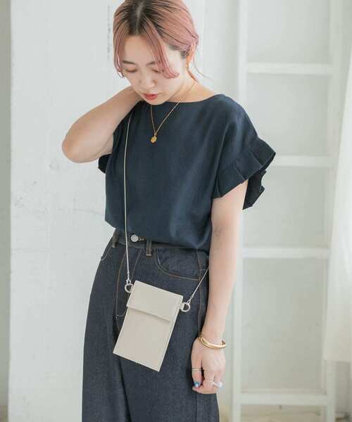 ITEMS URBANRESEARCH（アイテムズ アーバンリサーチ）の「チェーンショルダーバッグ（ショルダーバッグ・レディース・ゴールド/ブラック/ベージュ・-）」の7枚目の写真