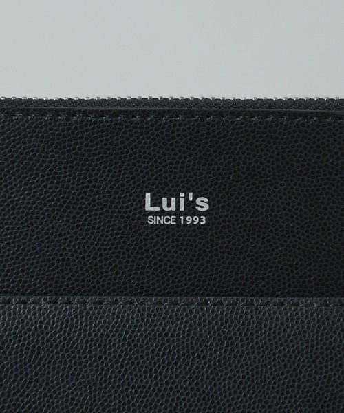Lui's(ルイス)の「スプリットレザー 2WAYバッグパック(バックパック/リュック・メンズ・ブラック/グレイッシュベージュ・FREE)」の6枚目の写真