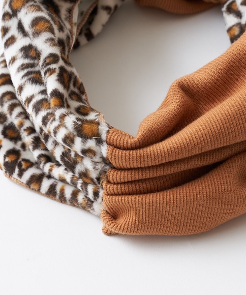 CIAOPANIC TYPY（チャオパニックティピー）の「【KIDS】アニマル切り替えヘアターバン（ヘアバンド・キッズ・グレー/アイボリー/キャメル・ONE SIZE）」の9枚目の写真