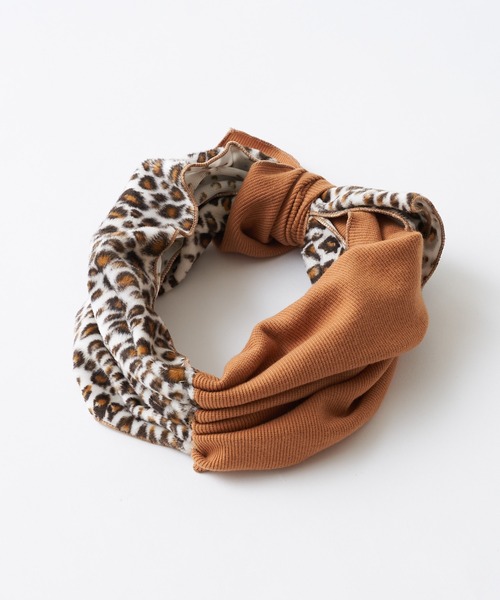 CIAOPANIC TYPY（チャオパニックティピー）の「【KIDS】アニマル切り替えヘアターバン（ヘアバンド・キッズ・グレー/アイボリー/キャメル・ONE SIZE）」の8枚目の写真