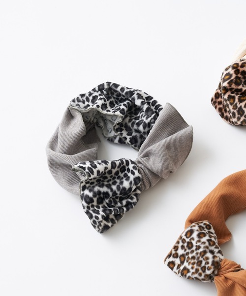 CIAOPANIC TYPY（チャオパニックティピー）の「【KIDS】アニマル切り替えヘアターバン（ヘアバンド・キッズ・グレー/アイボリー/キャメル・ONE SIZE）」の13枚目の写真