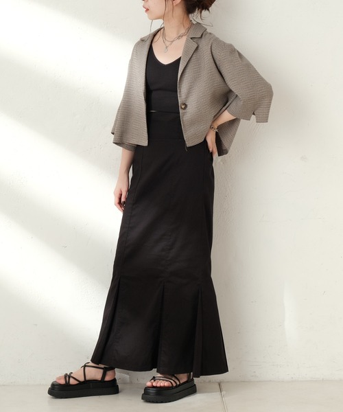 Chico（チコ）の「ショート丈リブパットキャミ（キャミソール・レディース・ブラック/アイボリー/ブラウン・FREE）」の15枚目の写真