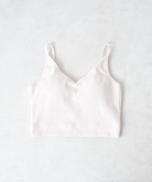 Chico（チコ）の「ショート丈リブパットキャミ（キャミソール・レディース・ブラック/アイボリー/ブラウン・FREE）」の10枚目の写真