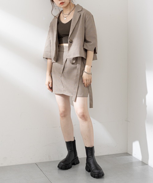 Chico（チコ）の「ショート丈リブパットキャミ（キャミソール・レディース・ブラック/アイボリー/ブラウン・FREE）」の17枚目の写真