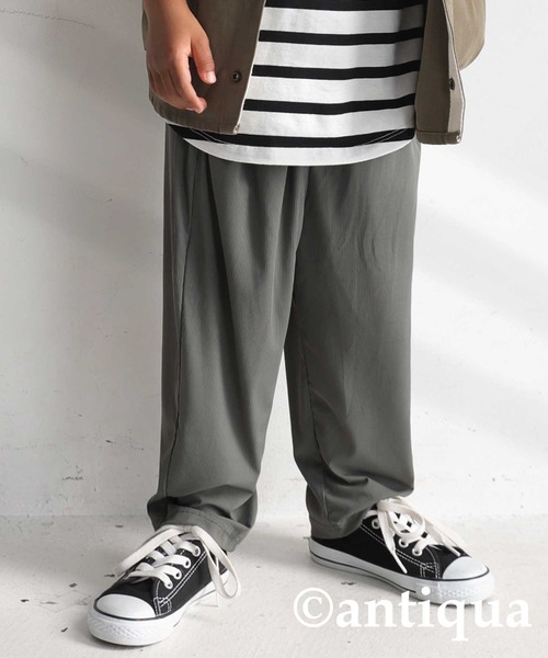 antiqua（アンティカ）の「多機能で便利。ラッシュガードリブパンツ（その他パンツ・キッズ・ブラック/カーキ/ライトグリーン/ブルー系その他/パープル/マスタード・3/4/5/6）」の3枚目の写真