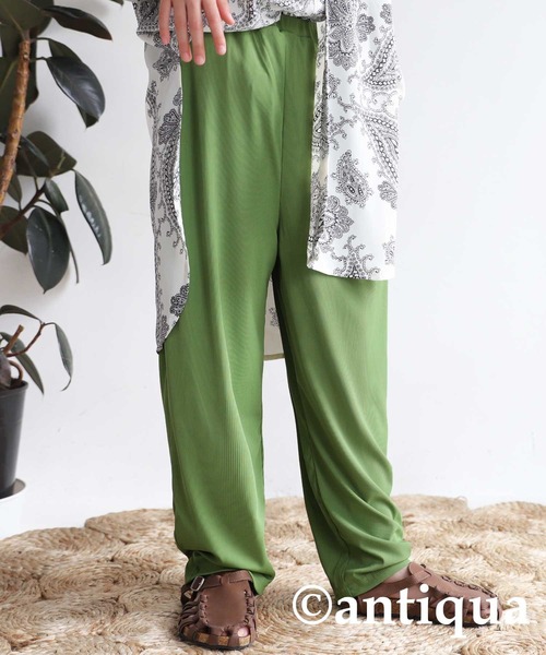 antiqua（アンティカ）の「多機能で便利。ラッシュガードリブパンツ（その他パンツ・キッズ・ブラック/カーキ/ライトグリーン/ブルー系その他/パープル/マスタード・3/4/5/6）」の4枚目の写真