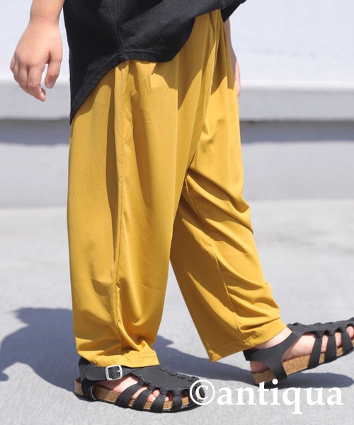 antiqua（アンティカ）の「多機能で便利。ラッシュガードリブパンツ（その他パンツ・キッズ・ブラック/カーキ/ライトグリーン/ブルー系その他/パープル/マスタード・3/4/5/6）」の6枚目の写真