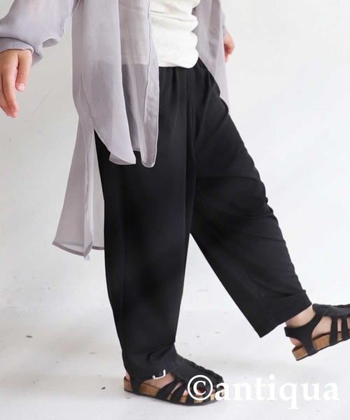 antiqua（アンティカ）の「多機能で便利。ラッシュガードリブパンツ（その他パンツ・キッズ・ブラック/カーキ/ライトグリーン/ブルー系その他/パープル/マスタード・3/4/5/6）」の2枚目の写真