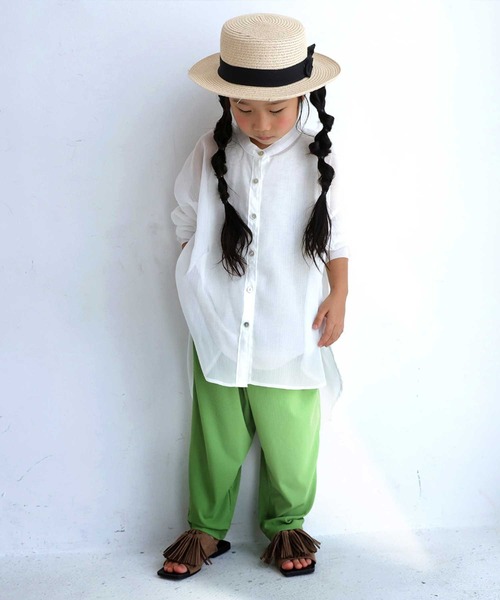 antiqua（アンティカ）の「多機能で便利。ラッシュガードリブパンツ（その他パンツ・キッズ・ブラック/カーキ/ライトグリーン/ブルー系その他/パープル/マスタード・3/4/5/6）」の13枚目の写真