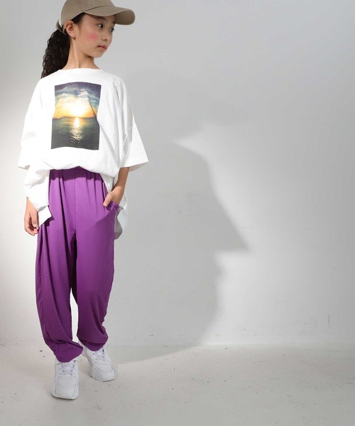 antiqua（アンティカ）の「多機能で便利。ラッシュガードリブパンツ（その他パンツ・キッズ・ブラック/カーキ/ライトグリーン/ブルー系その他/パープル/マスタード・3/4/5/6）」の20枚目の写真