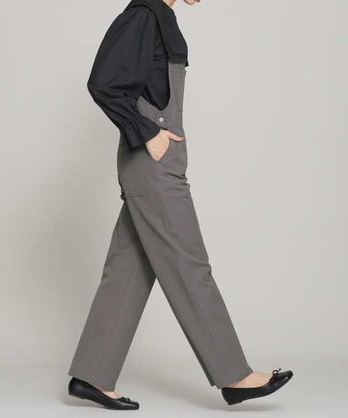 NANO universe（ナノユニバース）の「ストレッチツイルオーバーオール（サロペット/オーバーオール・レディース・オフホワイト/チャコール・38/36）」の19枚目の写真