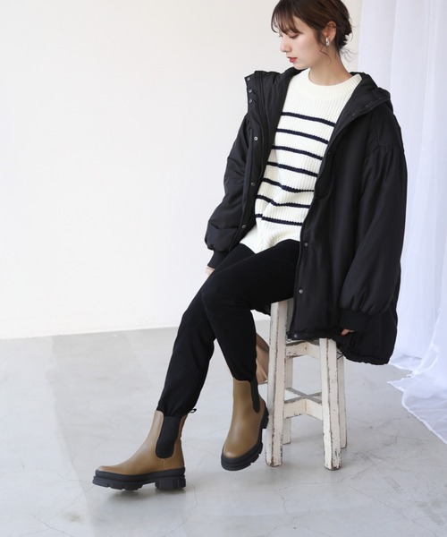 frames RAY CASSIN(フレームスレイカズン)の「【WEB限定】中綿モンスターパーカー(その他アウター・レディース・ブラック/カーキ/グレイッシュベージュ・FREE)」の10枚目の写真