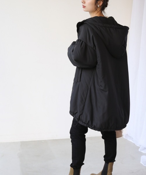 frames RAY CASSIN(フレームスレイカズン)の「【WEB限定】中綿モンスターパーカー(その他アウター・レディース・ブラック/カーキ/グレイッシュベージュ・FREE)」の12枚目の写真