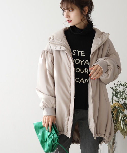 frames RAY CASSIN(フレームスレイカズン)の「【WEB限定】中綿モンスターパーカー(その他アウター・レディース・ブラック/カーキ/グレイッシュベージュ・FREE)」の16枚目の写真