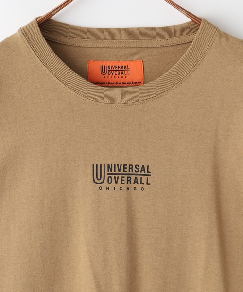 UNIVERSAL OVERALL(ユニバーサルオーバーオール)の「【UNIVERSAL OVERALL】CENTER LOGO LONG SLEEVE(Tシャツ/カットソー・メンズ・グリーン/ブラウン系/レンガ/ブラック/スミクロ/ホワイト/スモークグレー/ネイビー・MEDIUM/SMALL/LARGE/X-LARGE)」の17枚目の写真