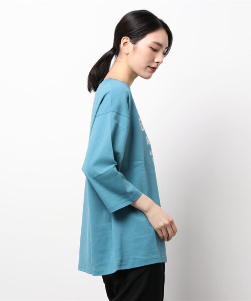 LOWRYS FARM（ローリーズファーム）の「カレッジＴ８Ｓ　229287（Tシャツ/カットソー・レディース・ホワイト/グレー/ブルー・FREE）」の4枚目の写真