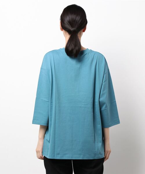 LOWRYS FARM（ローリーズファーム）の「カレッジＴ８Ｓ　229287（Tシャツ/カットソー・レディース・ホワイト/グレー/ブルー・FREE）」の5枚目の写真