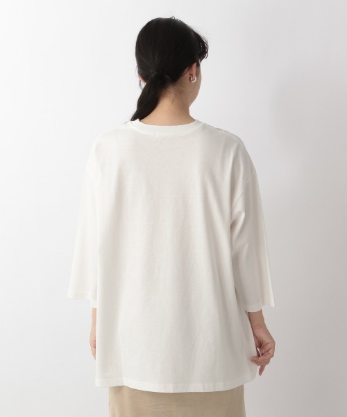 LOWRYS FARM（ローリーズファーム）の「カレッジＴ８Ｓ　229287（Tシャツ/カットソー・レディース・ホワイト/グレー/ブルー・FREE）」の7枚目の写真