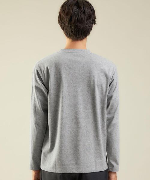 WORK TRIP OUTFITS GREEN LABEL RELAXING（ワークトリップアウトフィッツグリーンレーベル リラクシング）の「＜WORK TRIP OUTFITS＞クリーン Vネック カットソー -抗菌-（Tシャツ/カットソー・メンズ・ダークグリーン/ホワイト/グレー・M/L/XL/S）」の6枚目の写真