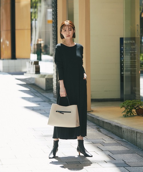 un dix cors（アンディコール）の「ROKOTA(ロコタ)　ソフトストレッチショートブーツ（ブーツ・レディース・ブラック・24.5/23.5）」の7枚目の写真