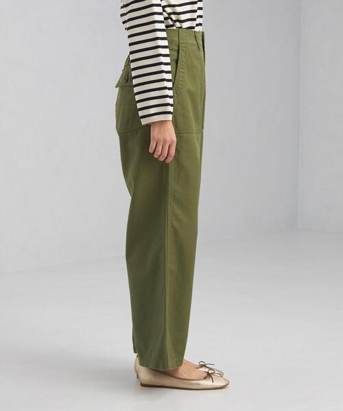 GUNG HO(ガンホー)の「【別注】< GUNG HO (ガンホー)> ツイル ファティーグ パンツ(その他パンツ・レディース・オフホワイト/オリーブ・FREE)」の4枚目の写真