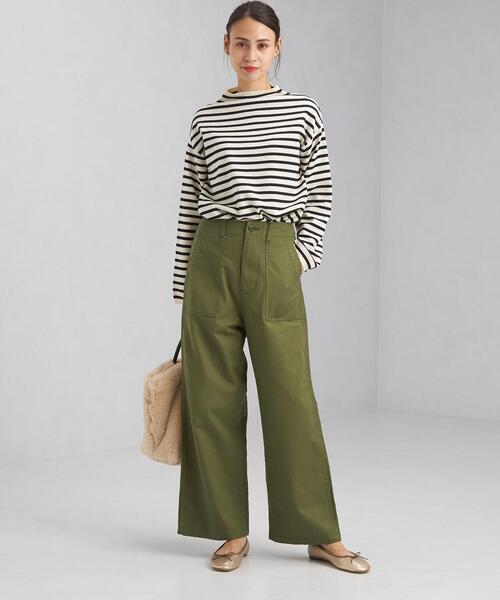 GUNG HO(ガンホー)の「【別注】< GUNG HO (ガンホー)> ツイル ファティーグ パンツ(その他パンツ・レディース・オフホワイト/オリーブ・FREE)」の8枚目の写真