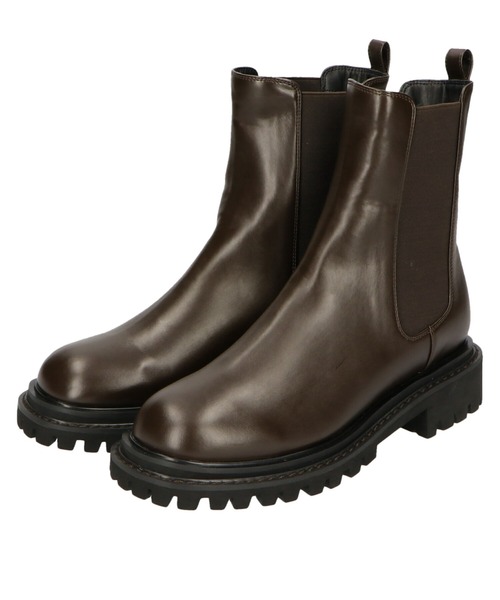 ORiental TRaffic(オリエンタルトラフィック)の「スクエアトゥチェルシーブーツ 11393(ブーツ・レディース・ブラウン/レッド・LL/3L/SS/S/M/L)」の12枚目の写真