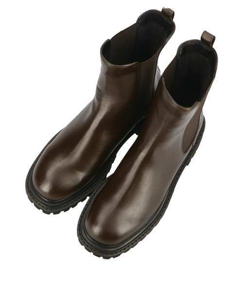 ORiental TRaffic(オリエンタルトラフィック)の「スクエアトゥチェルシーブーツ 11393(ブーツ・レディース・ブラウン/レッド・LL/3L/SS/S/M/L)」の7枚目の写真