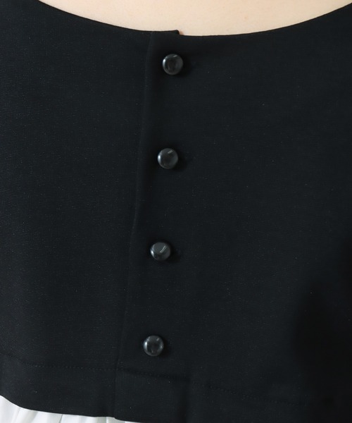 libelle more（リベル モア）の「布帛ポンチ切替チュニック（シャツ/ブラウス・レディース・ブラック/ピンク/ベージュ/ライトグレー・L/M）」の13枚目の写真