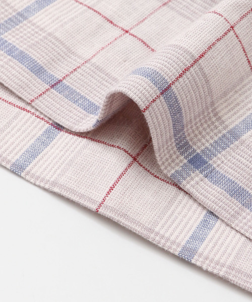 KBF+（ケービーエフプラス）の「KBF+　リネンmixチェックジャケット∴（その他アウター・レディース・グレー系その他/ベージュ系その他・ONE）」の16枚目の写真