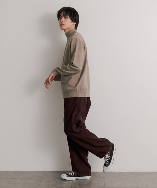 SENSE OF PLACE by URBAN RESEARCH(センスオブプレイスバイアーバンリサーチ)の「『ユニセックス』ストレッチモックネックセーター(ニット/セーター・メンズ・ライトベージュ/ブルー/ブラック/アイボリー/ブラウン/ミント/グリーン/オレンジ/ロイヤルブルー/グリーン系その他/レッド/ダークブラウン/チャコールグレー/その他1・LARGE/MEDIUM)」の15枚目の写真