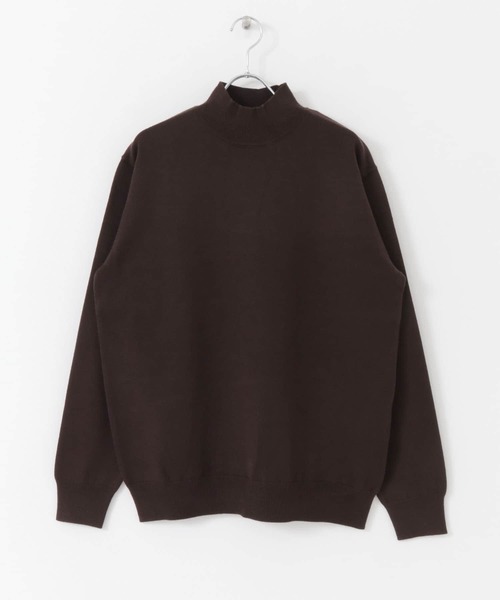 SENSE OF PLACE by URBAN RESEARCH(センスオブプレイスバイアーバンリサーチ)の「『ユニセックス』ストレッチモックネックセーター(ニット/セーター・メンズ・ライトベージュ/ブルー/ブラック/アイボリー/ブラウン/ミント/グリーン/オレンジ/ロイヤルブルー/グリーン系その他/レッド/ダークブラウン/チャコールグレー/その他1・LARGE/MEDIUM)」の5枚目の写真