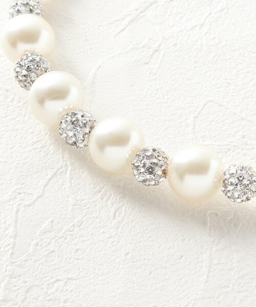 SHOO・LA・RUE（シューラルー）の「◆キラキラボールガラスパールンネックレス（ネックレス・レディース・オフホワイト・00）」の5枚目の写真