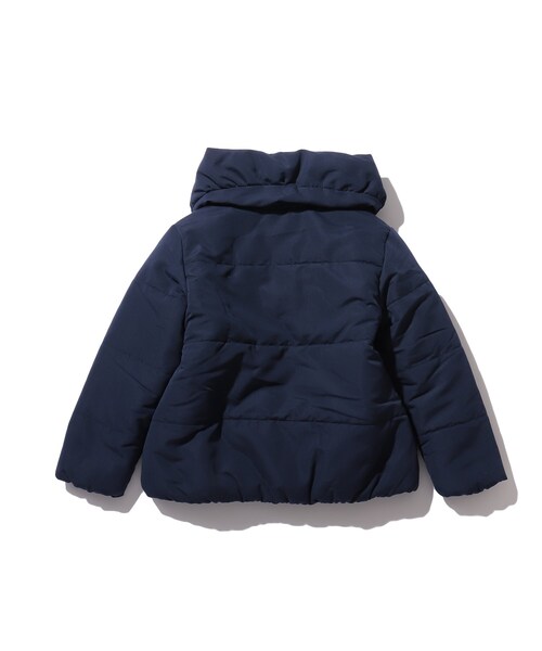 SHOO・LA・RUE（シューラルー）の「◆【90-150cm】撥水中綿リボン使いブルゾン（ダウンジャケット/コート・キッズ・ネイビー/ピンク系・11/10/12/15 /13/14/09）」の5枚目の写真