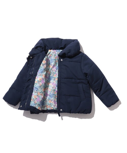 SHOO・LA・RUE（シューラルー）の「◆【90-150cm】撥水中綿リボン使いブルゾン（ダウンジャケット/コート・キッズ・ネイビー/ピンク系・11/10/12/15 /13/14/09）」の8枚目の写真