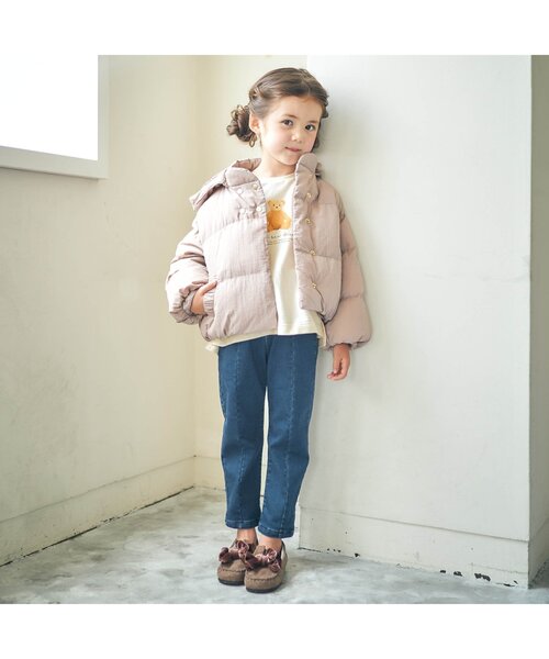 apres les cours(アプレレクール)の「アソートギャザースリーブTシャツ(Tシャツ/カットソー・キッズ・アイボリー/ベージュ・80/120/110/100/130/90/140)」の5枚目の写真