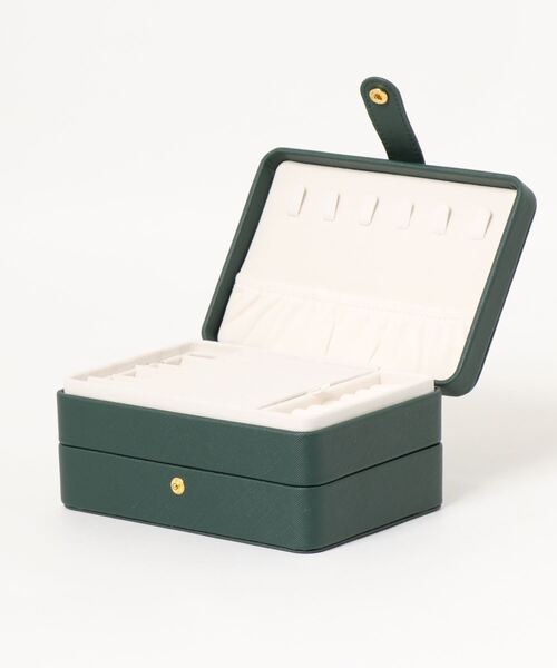 VitaFelice（ヴィータフェリーチェ）の「2段ジュエリーボックス（収納グッズ・レディース・ホワイト/ピンク/グリーン/ネイビー・FREE）」の9枚目の写真