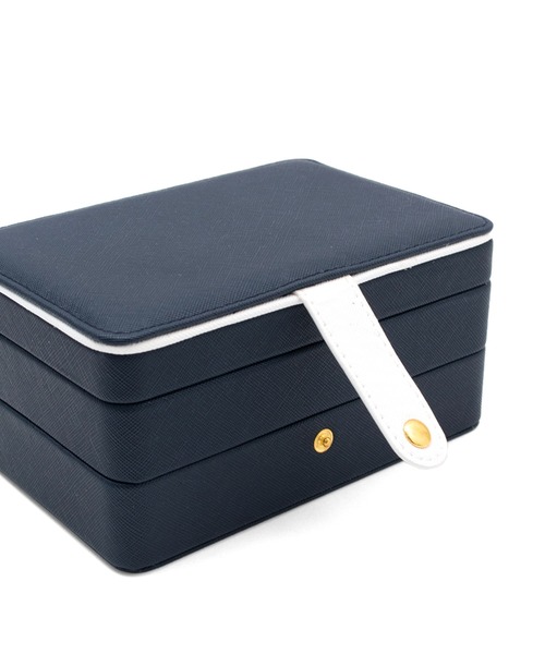 VitaFelice（ヴィータフェリーチェ）の「2段ジュエリーボックス（収納グッズ・レディース・ホワイト/ピンク/グリーン/ネイビー・FREE）」の11枚目の写真