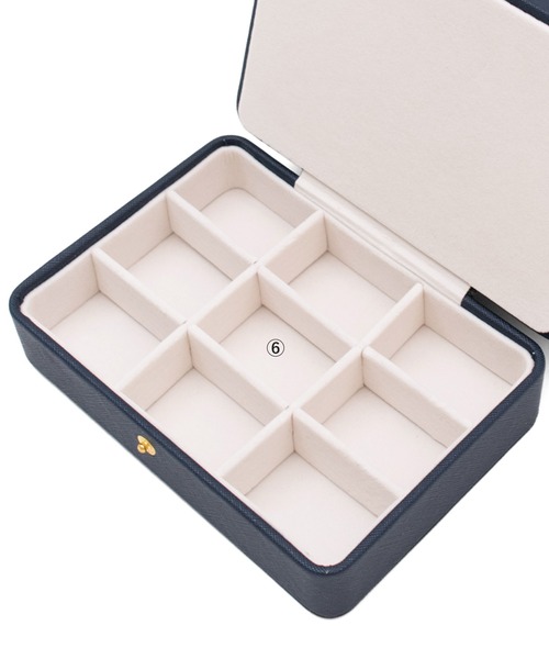 VitaFelice（ヴィータフェリーチェ）の「2段ジュエリーボックス（収納グッズ・レディース・ホワイト/ピンク/グリーン/ネイビー・FREE）」の15枚目の写真