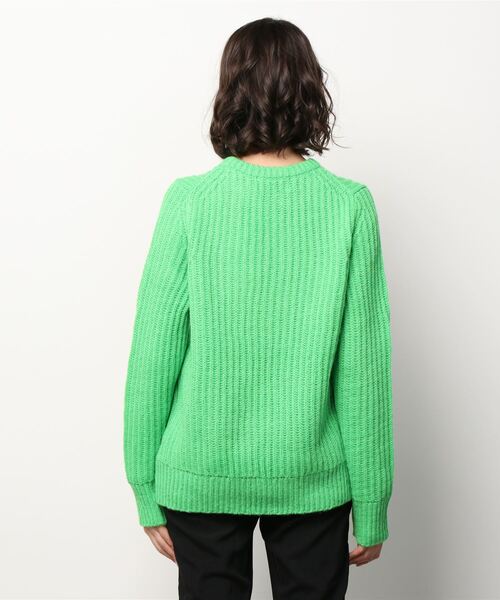 MANASTASH(マナスタッシュ)の「MANASTASH/マナスタッシュ アルパカミックスプルオーバー(ニット/セーター・レディース・ライム/オレンジ・FREE)」の4枚目の写真