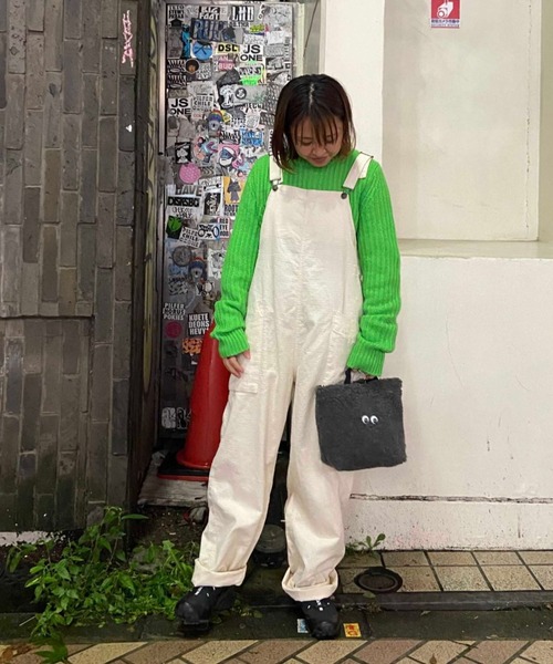 MANASTASH(マナスタッシュ)の「MANASTASH/マナスタッシュ アルパカミックスプルオーバー(ニット/セーター・レディース・ライム/オレンジ・FREE)」の6枚目の写真