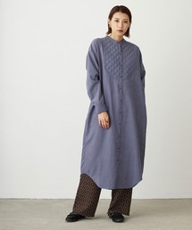 NICOLE white | キルティング使いブザムワンピース(ワンピース)