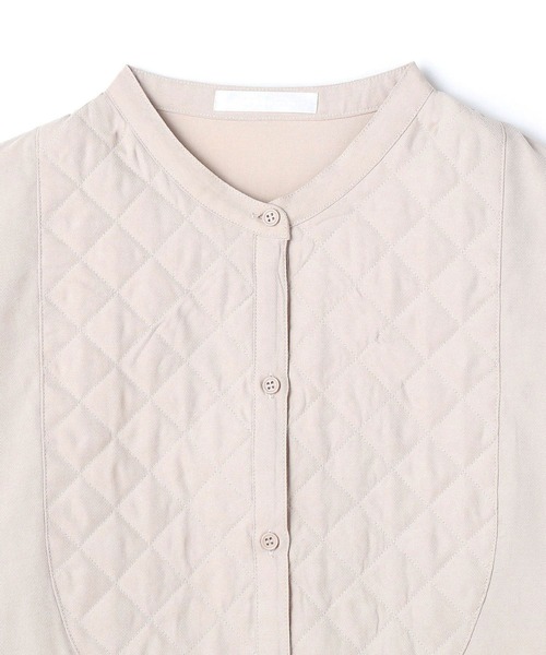 NICOLE white（ニコルホワイト）の「キルティング使いブザムワンピース（ワンピース・レディース・ブラック/ブルー/ライトグレー・FREE）」の6枚目の写真