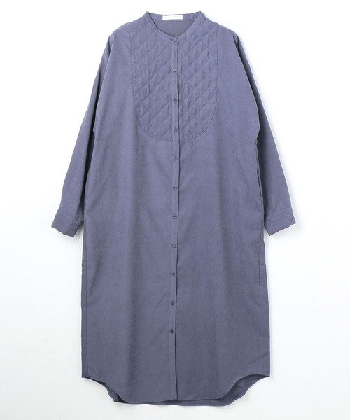 NICOLE white（ニコルホワイト）の「キルティング使いブザムワンピース（ワンピース・レディース・ブラック/ブルー/ライトグレー・FREE）」の15枚目の写真